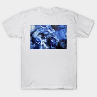 Blue Swirling Waters- Painting T-Shirt